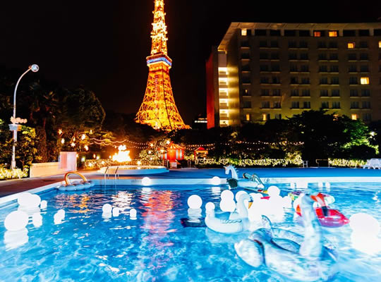 東京で激アツなナイトプールその4東京プリンスホテル