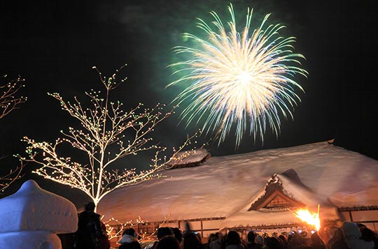 大内宿(おおうちじゅく)雪まつり