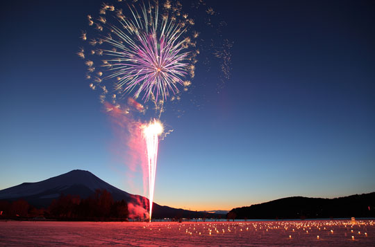 山中湖 富士山雪まつり
