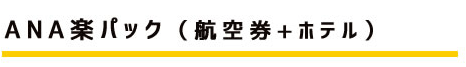 ANA楽パック(航空券+ホテル)