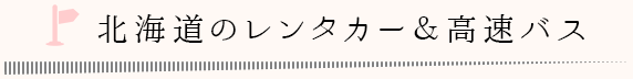 北海道のレンタカー＆高速バス