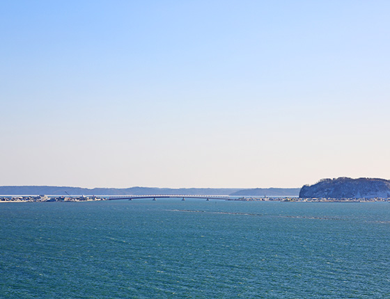 厚岸湾の景色