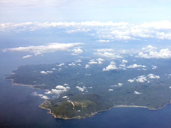 北海道渡島半島の南側に位置する、恵山と恵山岬