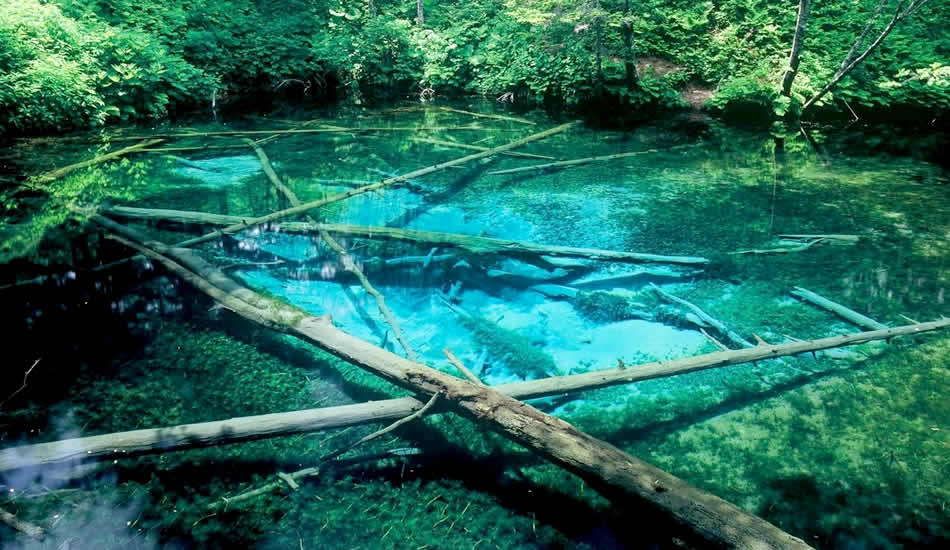 青の北海道を体感「神の子池」