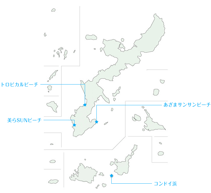 沖縄夏休みBESTスポット極上ビーチMap
