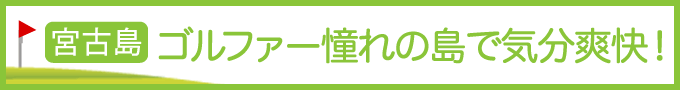 ゴルファー憧れの島で気分爽快！