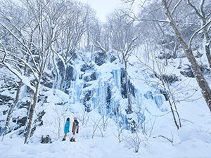奥入瀬渓流の氷瀑