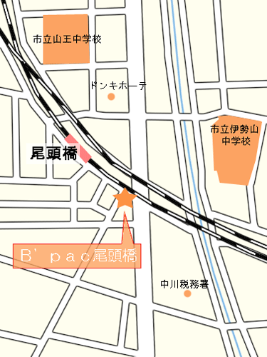 地図：ホテルリブマックスＢＵＤＧＥＴ名古屋