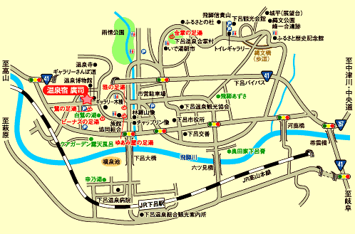 温泉宿廣司 地図