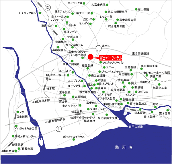 富士パークホテル 地図