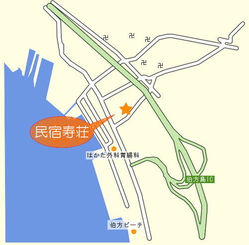 民宿　寿荘 地図