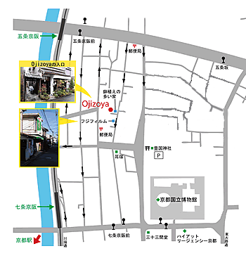 京の宿　お地蔵屋 地図