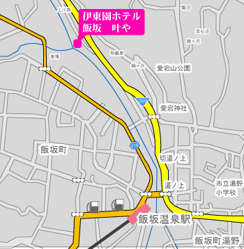 伊東園ホテル飯坂　叶やへの概略アクセスマップ