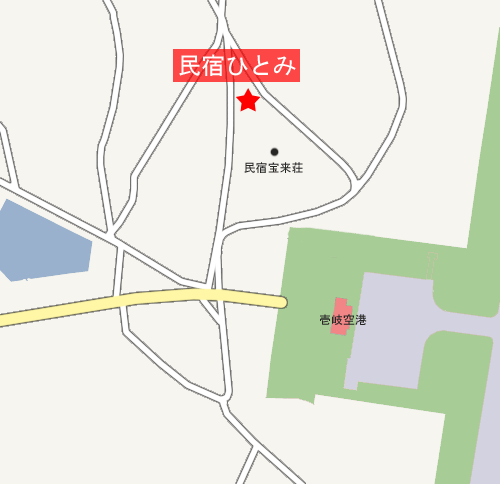 民宿ひとみ　＜壱岐島＞への概略アクセスマップ