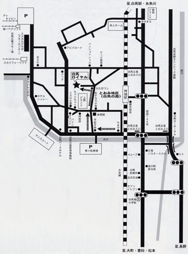 貸別荘 白馬ロイヤルコテージの地図画像