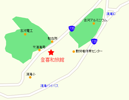 登喜和旅館の地図画像