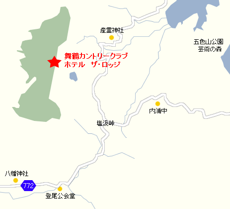 舞鶴カントリークラブ ホテル ロージュの地図画像