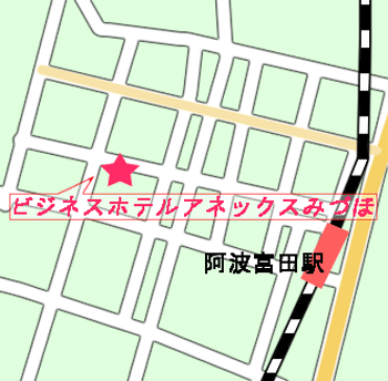 ビジネスホテルアネックスみづほの地図画像