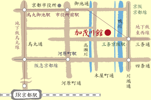 加茂川館の地図画像