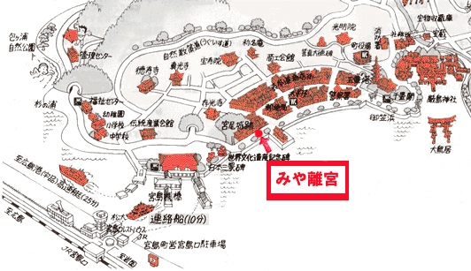 宮島 神撰の宿 ホテルみや離宮の地図画像