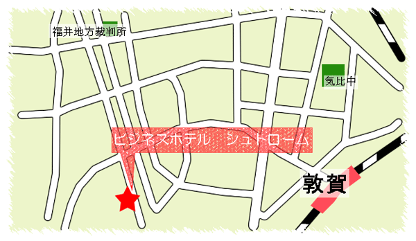 地図：ビジネスホテル　シュトローム