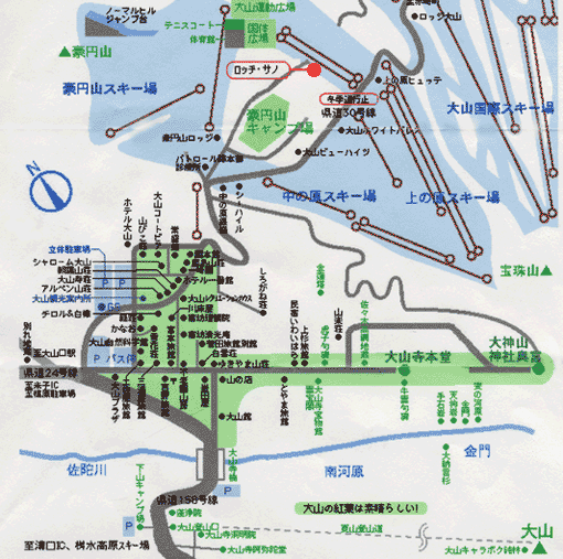 ロッヂ・サノの地図画像