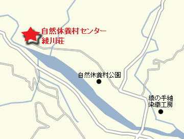 自然休養村センター　綾川荘 地図