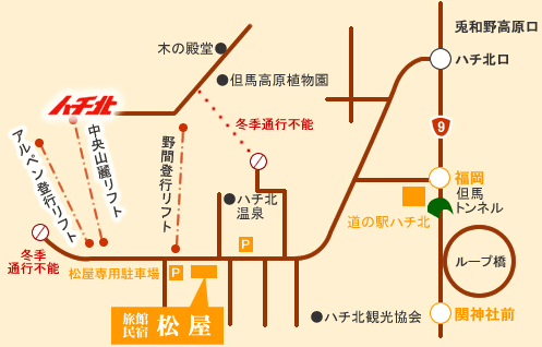 旅館 民宿 松屋の地図画像