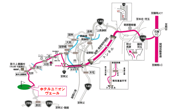 ホテル　ユニオンヴェール 地図