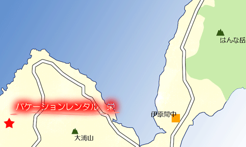 バケーションレンタル 栄 ＜石垣島＞の地図画像