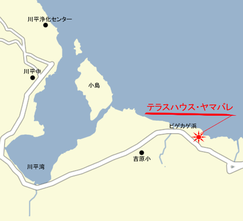 テラスハウス・ヤマバレ　＜石垣島＞への概略アクセスマップ