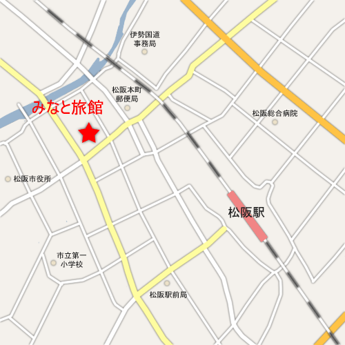 みなと旅館　＜三重県＞への概略アクセスマップ