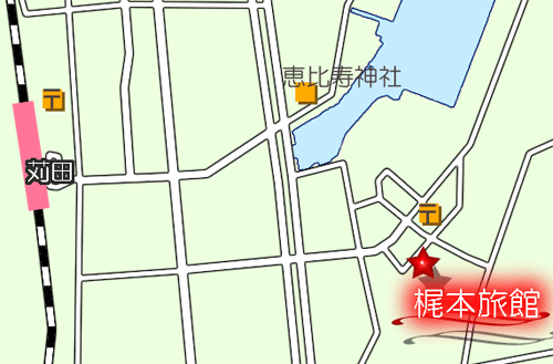 地図：梶本旅館