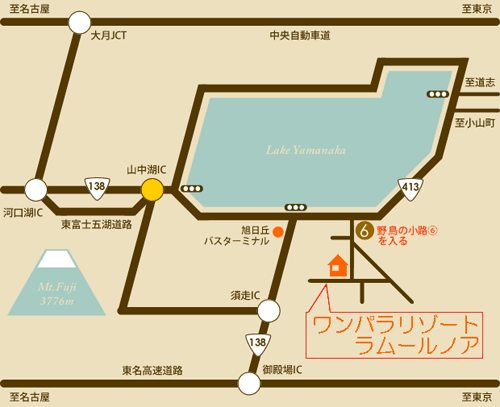 ワンパラリゾート ラムールノアの地図画像