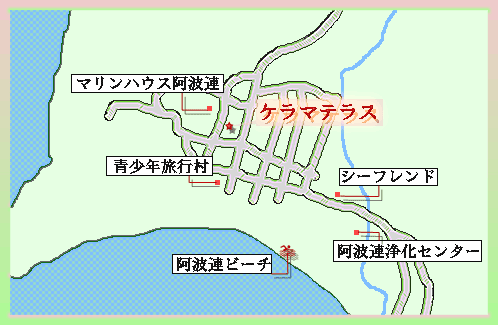 ケラマテラス　＜渡嘉敷島＞への概略アクセスマップ