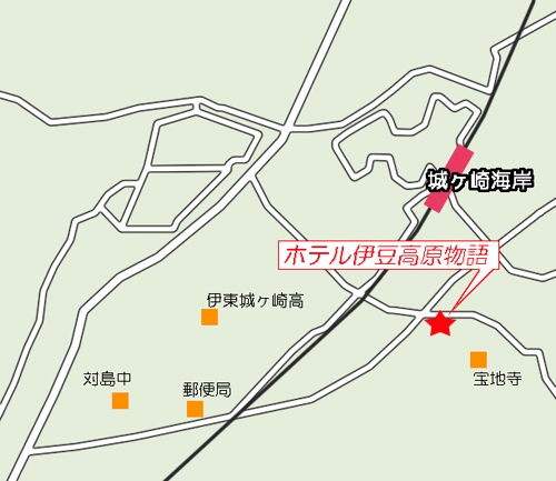 アクアペンション マリンブルー伊豆高原の地図画像