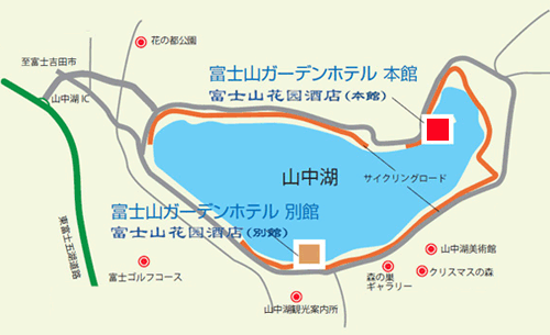 地図：富士山ガーデンホテル
