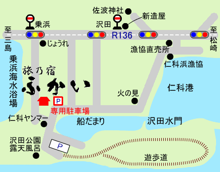 旅乃宿 ふかいの地図画像