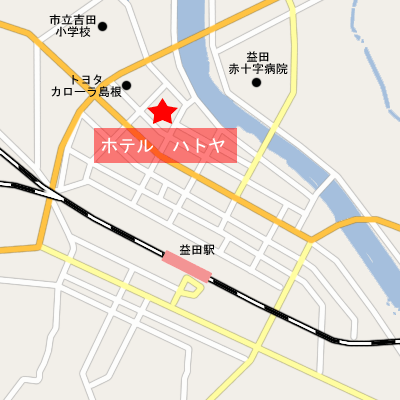 ホテル ハトヤの地図画像