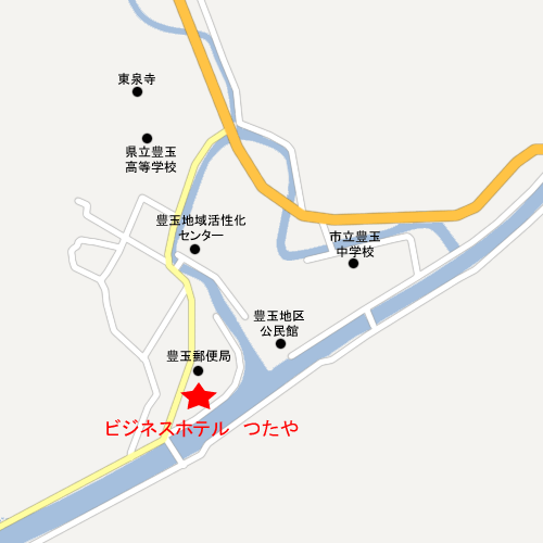 ビジネスホテル　つたや　＜長崎県・対馬＞ 地図