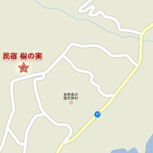 民宿　樹の実　＜屋久島＞への概略アクセスマップ