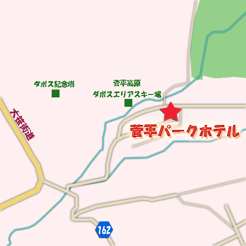 菅平パークホテルへの概略アクセスマップ