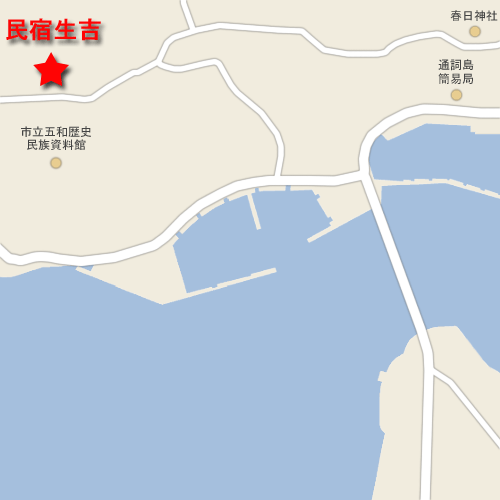民宿 生吉の地図画像