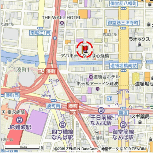 アパホテル〈なんば心斎橋〉 地図