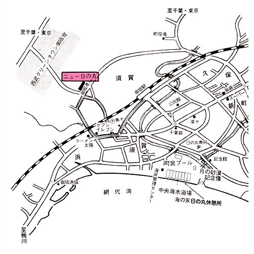 年間民宿 ニュー日の丸の地図画像