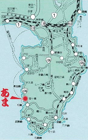 民宿あまの地図画像