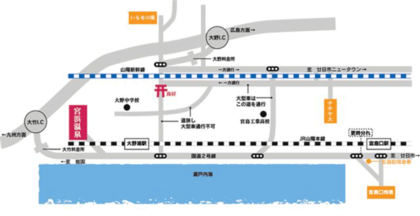 宮浜温泉 湯の宿 宮浜グランドホテルの地図画像