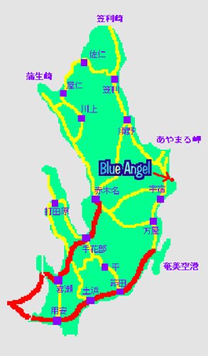 ペンションブルーエンゼル ＜奄美大島＞の地図画像