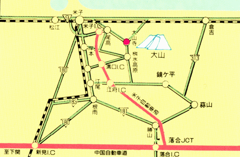 大山ユートピアの地図画像