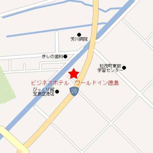 イセヤＩＮＮ徳島 地図